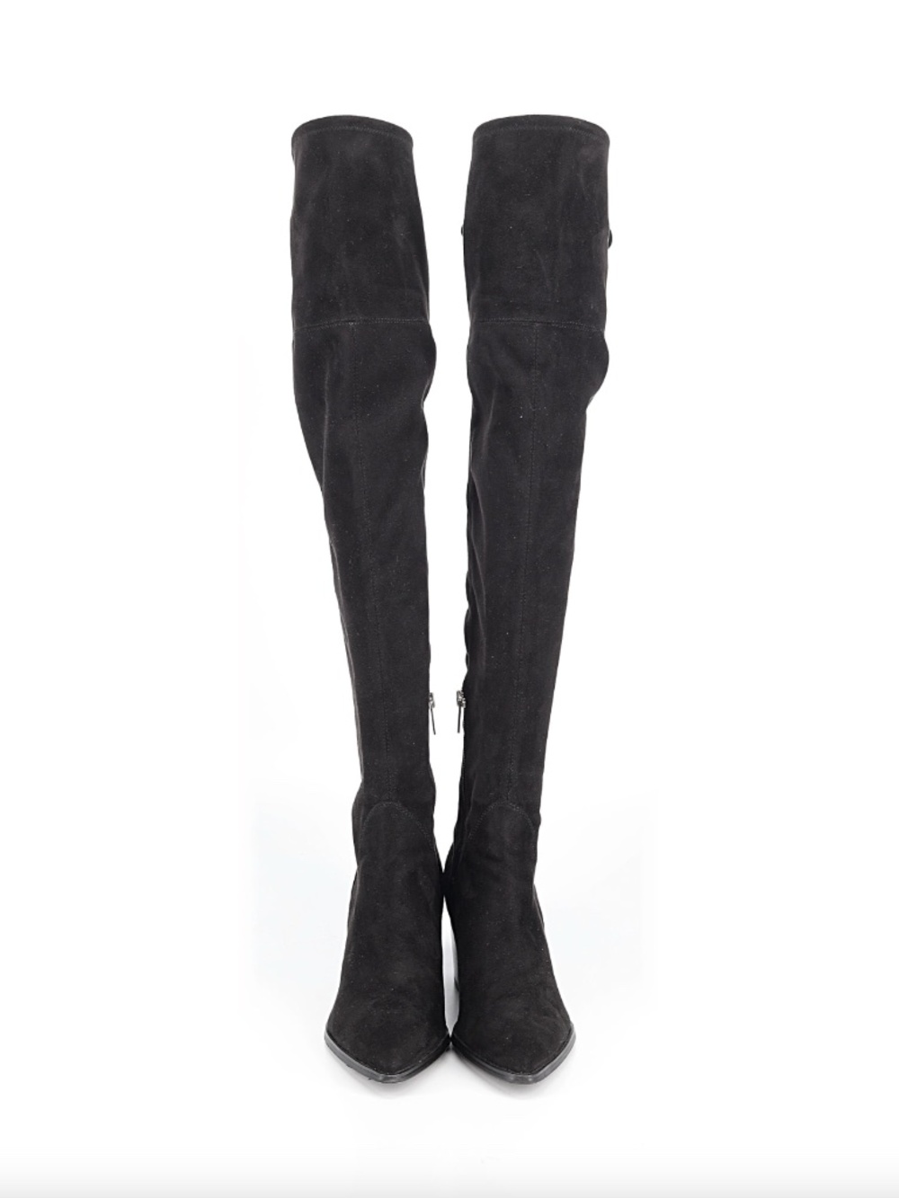 Marc Fisher Charlotte Over-the-Knee Faux-Suede Black Boots